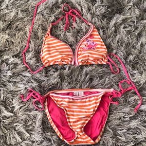 Brand new orange and pink bikini